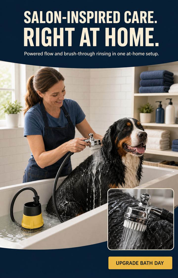Oneisall Pump-Powered Dog Washing System