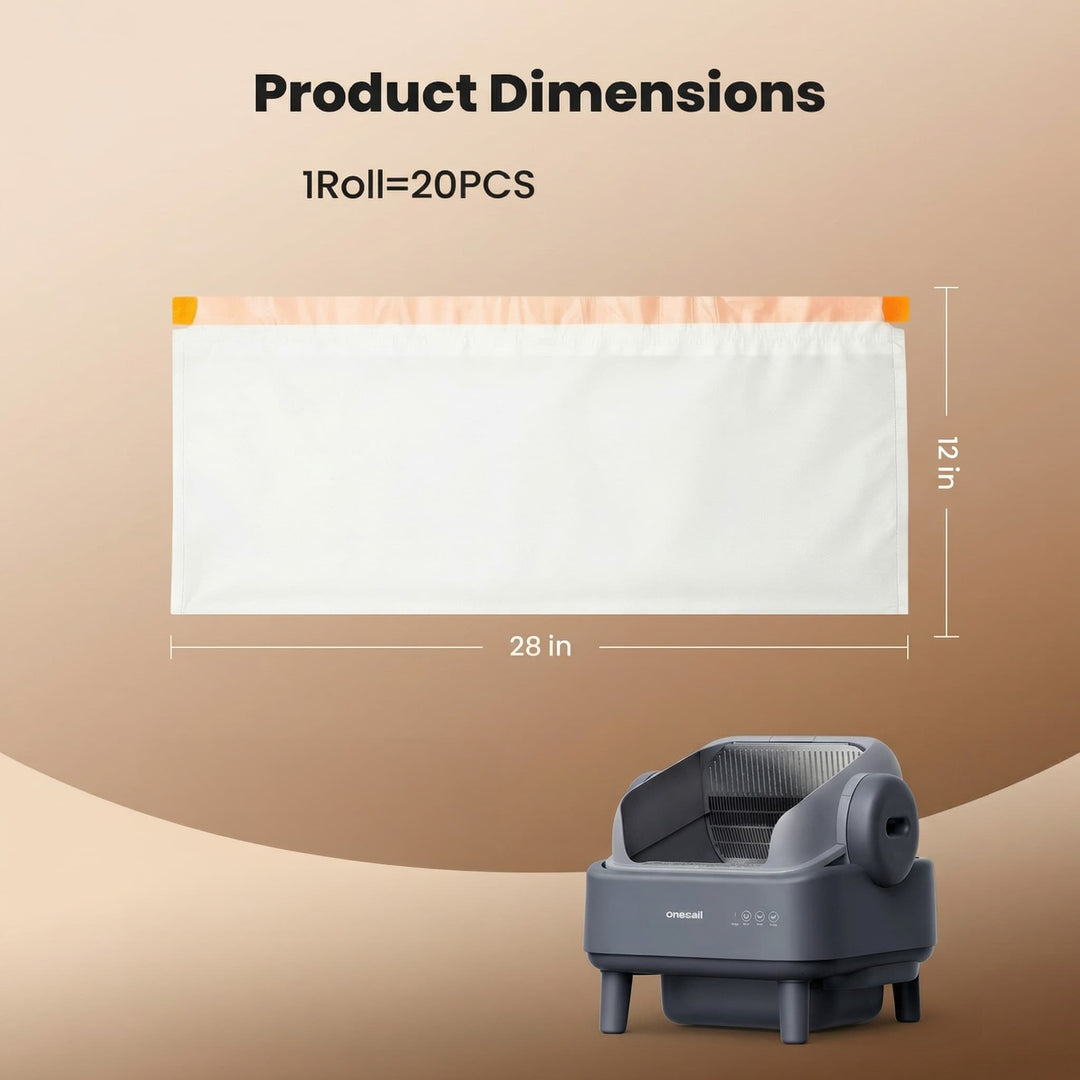 Oneisall  Waste Bag Replacement for Cat Litter Box