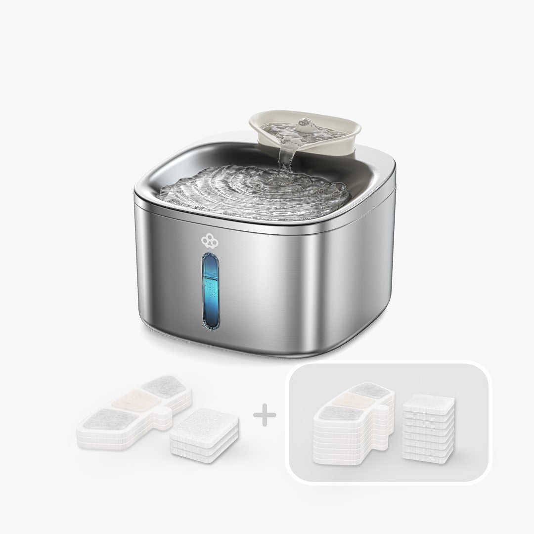 Oneisall 3.5L Corded Pet Water Fountain with 3PCS Filters