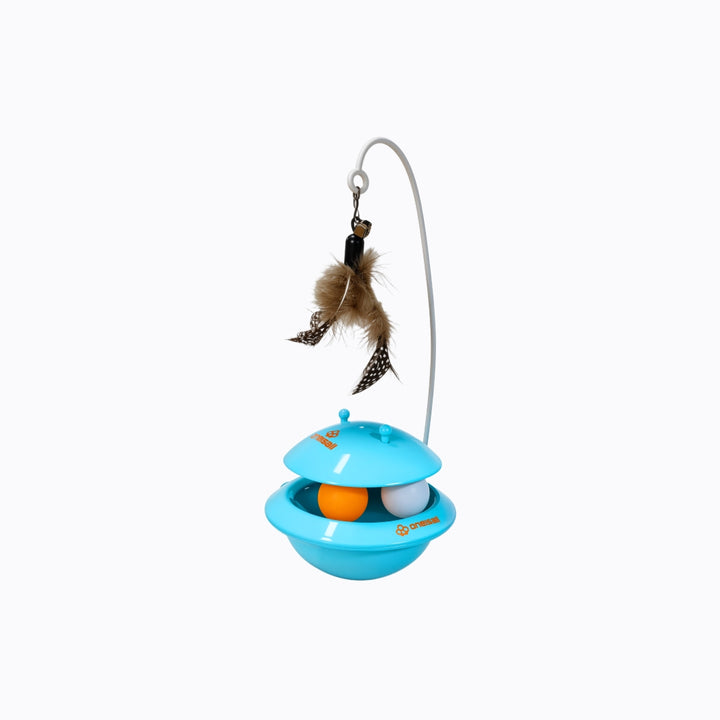Oneisall No-Tip Wobble Cat Toy with Catnip