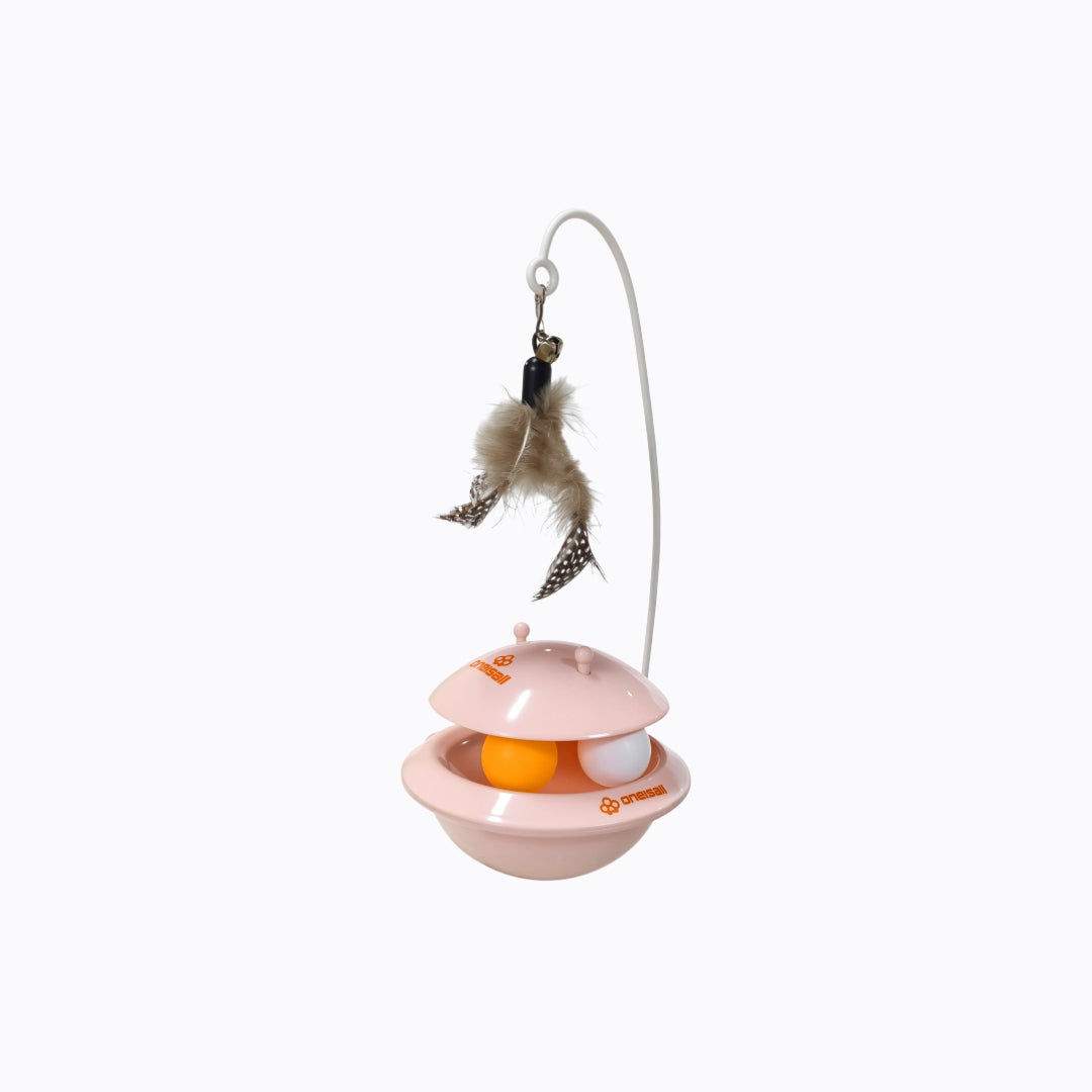 Oneisall No-Tip Wobble Cat Toy with Catnip
