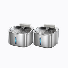 Oneisall 3.5L Cordless Stainless Steel Pet Water Fountain with 3PCS Filters