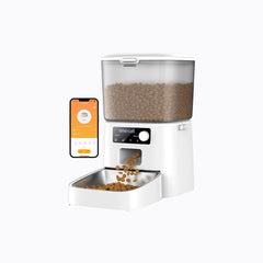 Oneisall 3.5L Automatic Cat Feeder with APP Control & 2.4G Wi-Fi