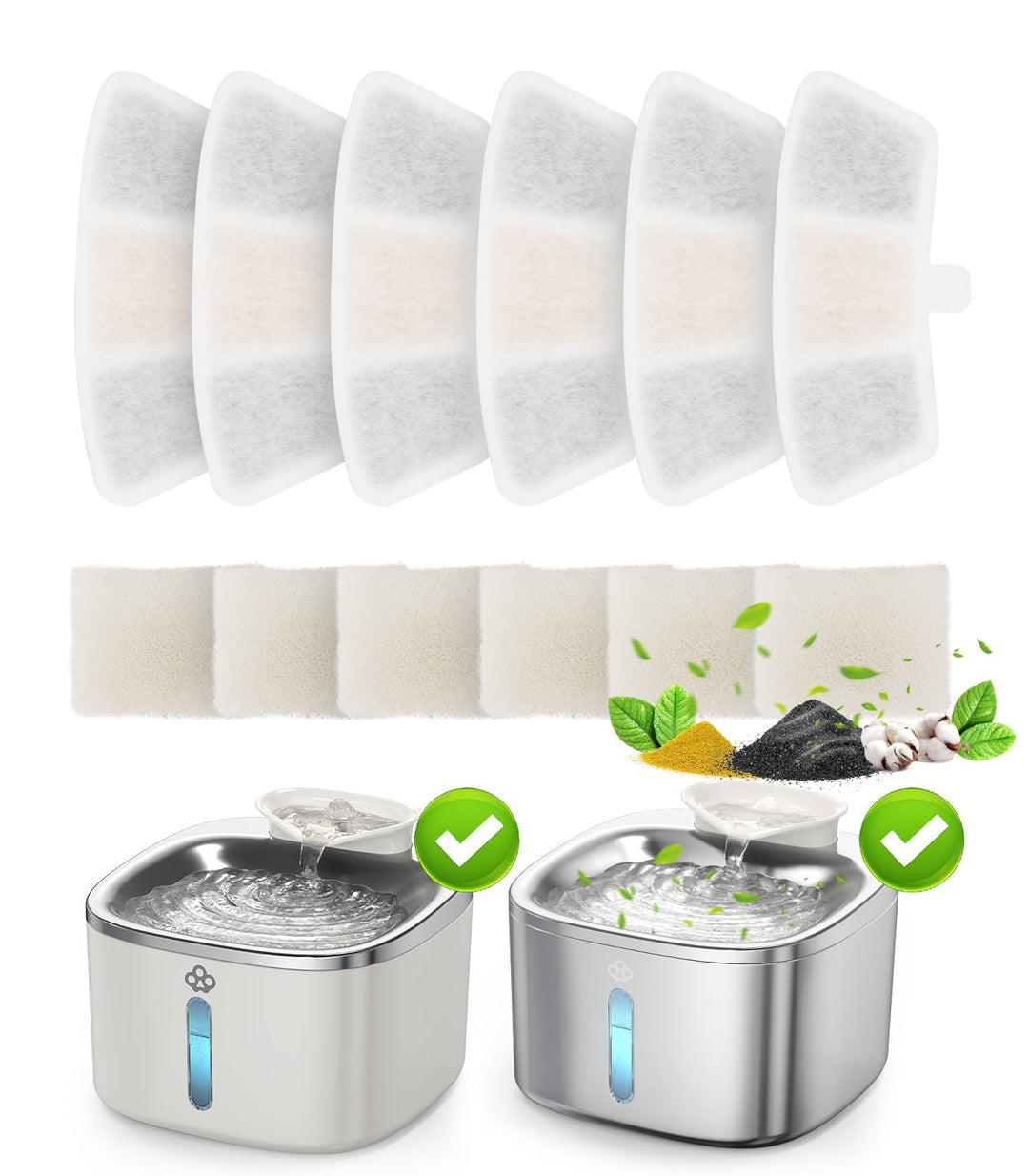Accessories for corded pet water fountain