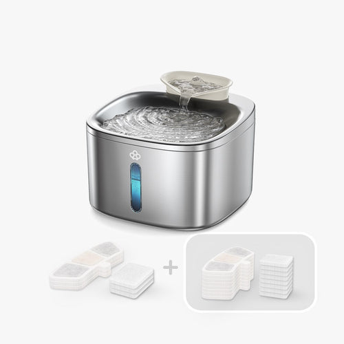 3.5L Corded Pet Water Fountain with 11PCS Filters