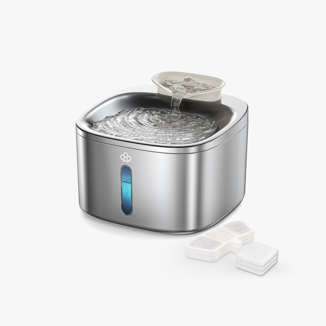  Pet Water Fountain with 3PCS Filters