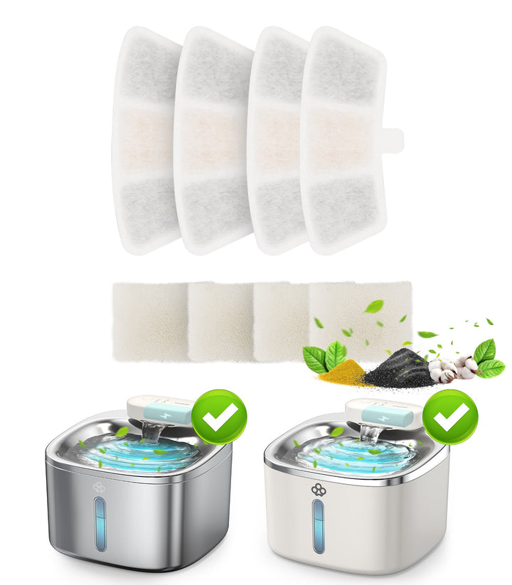 Oneisall 3.5L Cordless Pet Water Fountain 6PCS Carbon Filters Replacement