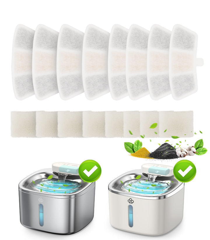 Oneisall 3.5L Cordless Pet Water Fountain 6PCS Carbon Filters Replacement