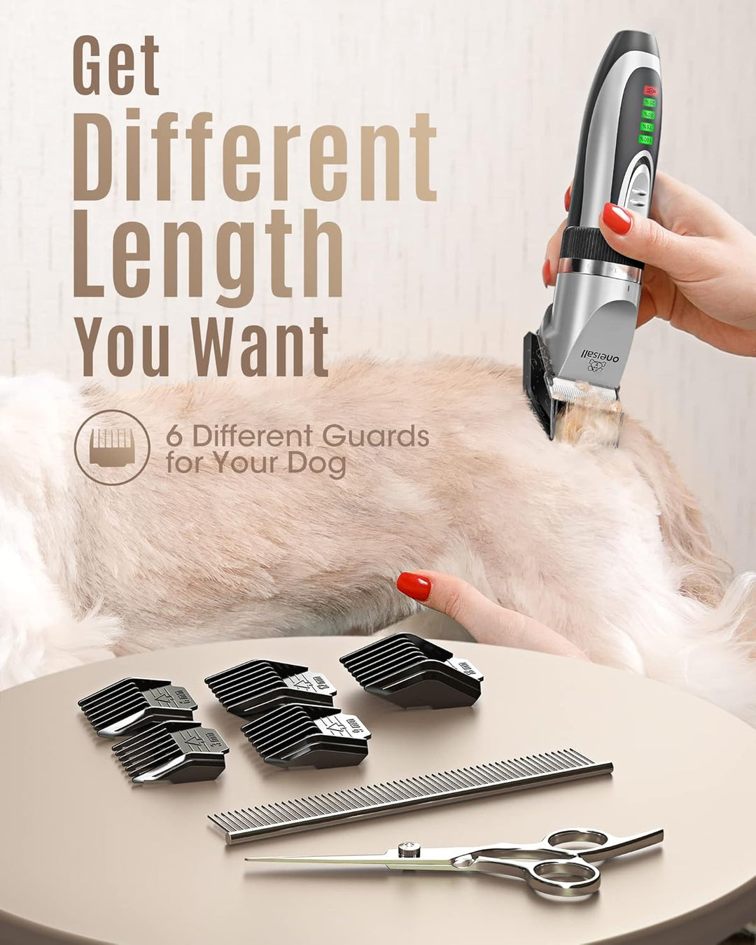 oneisall x2 dog clipper silver