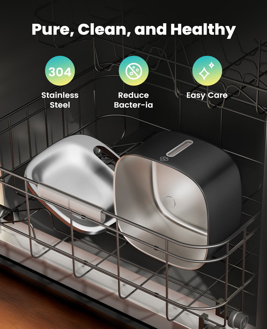 3.5L Cordless Smart Pet Water Fountain Black with 11 PCS Filters