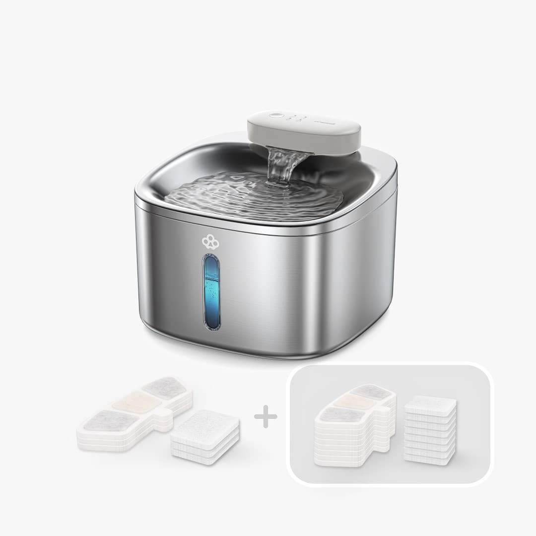 Oneisall 3.5L Cordless Smart Pet Water Fountain with 11 PCS Filters