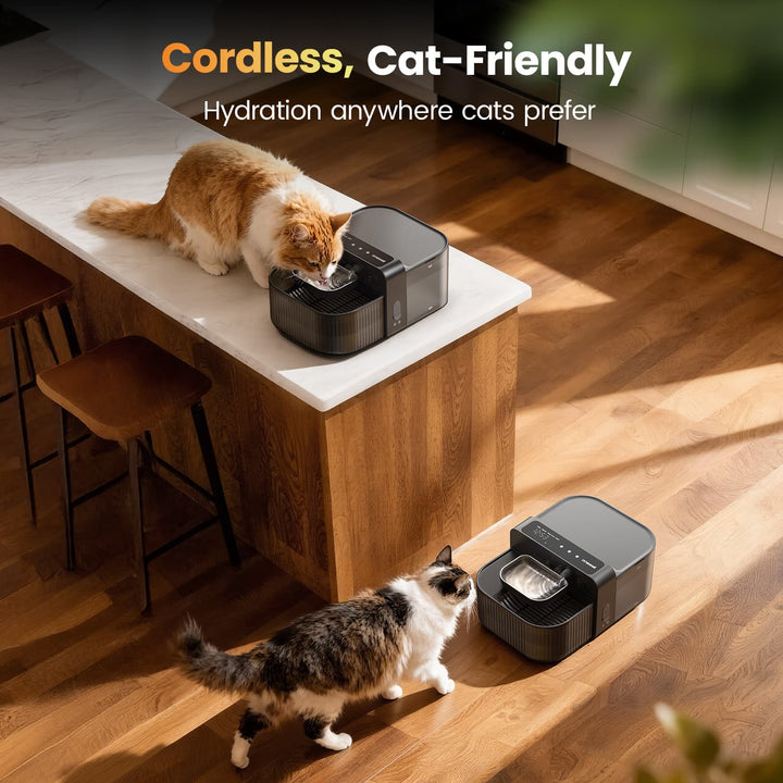 Oneisall 3.5L Filterless Cat Water Dispenser with Fresh Water System