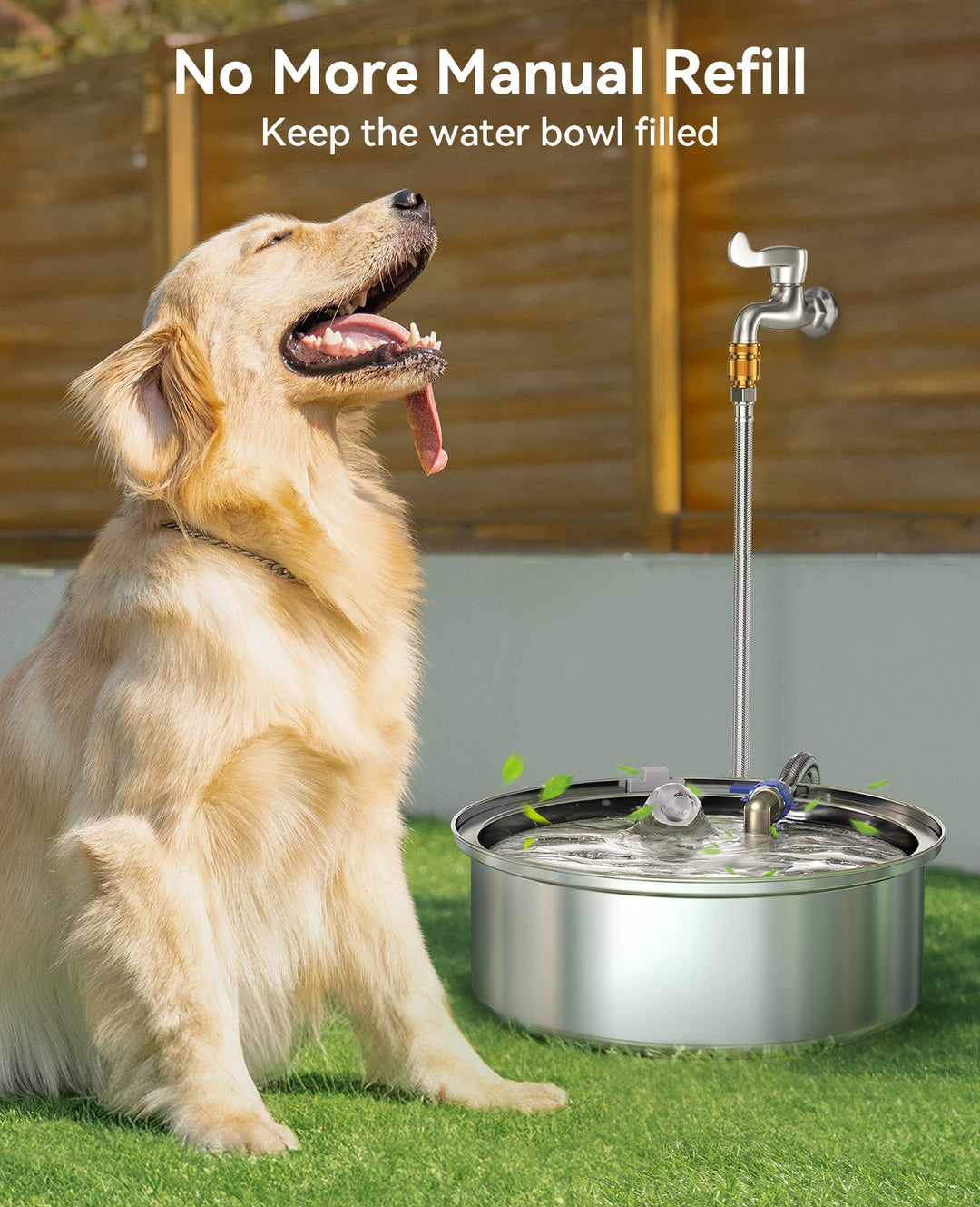 Oneisall 7L Pet Water Fountain Suitable for Indoor & Outdoor Use