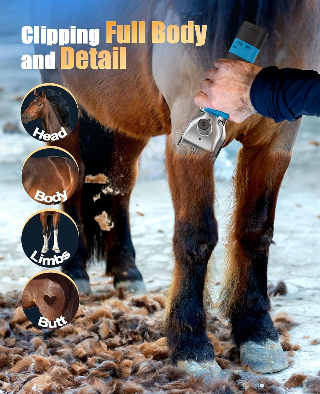 Oneisall All-in-one Cordless Horse Clipper