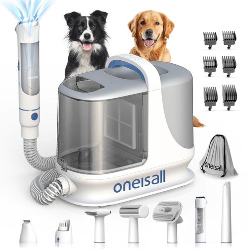 Oneisall BM3 13000Pa Powerful Suction Dog Grooming Vacuum Kit with 11 Accessories