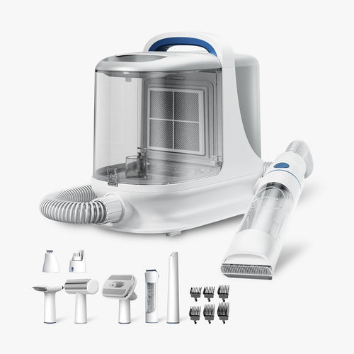 YueChengLi All-in-One Dog Grooming Vacuum Set - Pet Hair Vacuum With Nail Grinder, 13 Tools, Low Noise, 3 Speeds