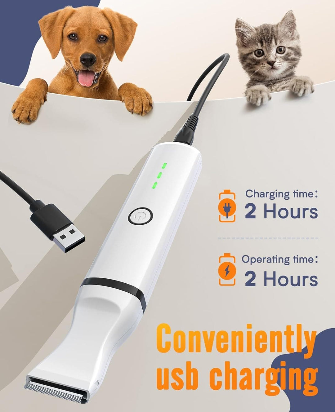 Cozy C1 - Oneisall Dog Grooming Vacuum Kit for Shedding Drying Trimming