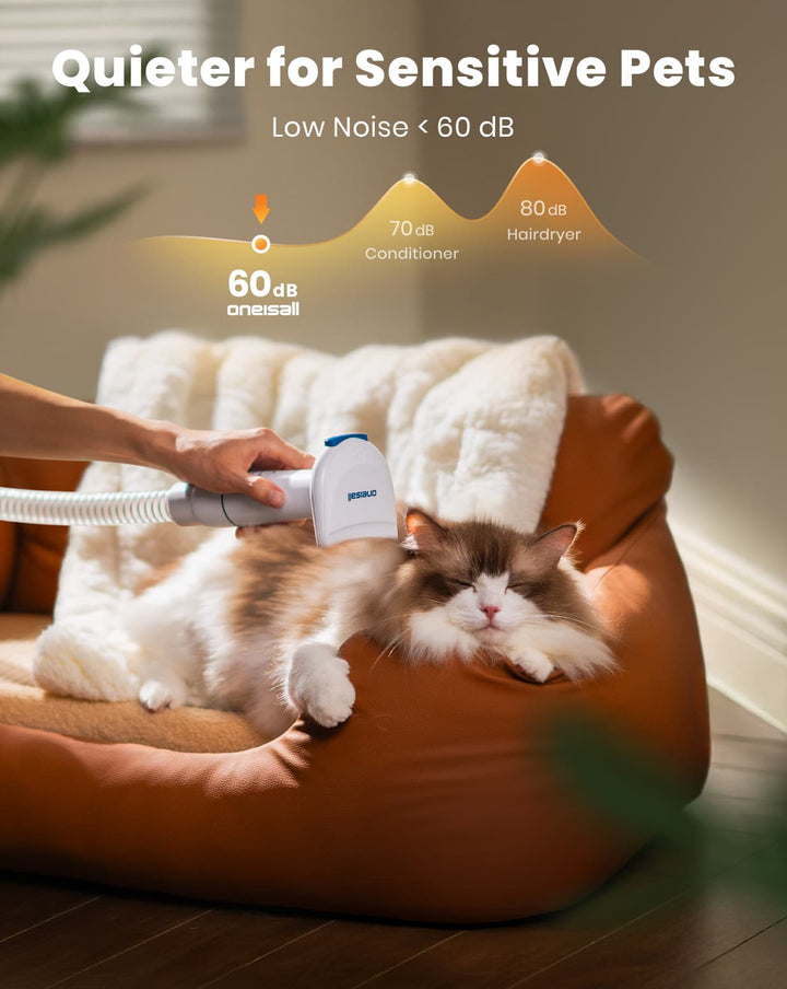 Oneisall Cozy C1 Pet Grooming Vacuum Kit & 7L Pet Water Fountain Set