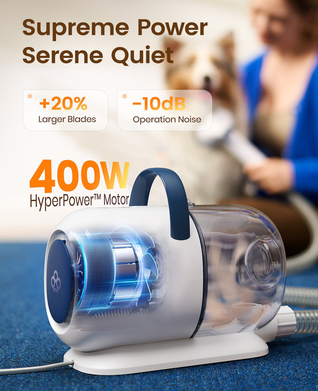 6-in-1 Dog Grooming Vacuum Kit