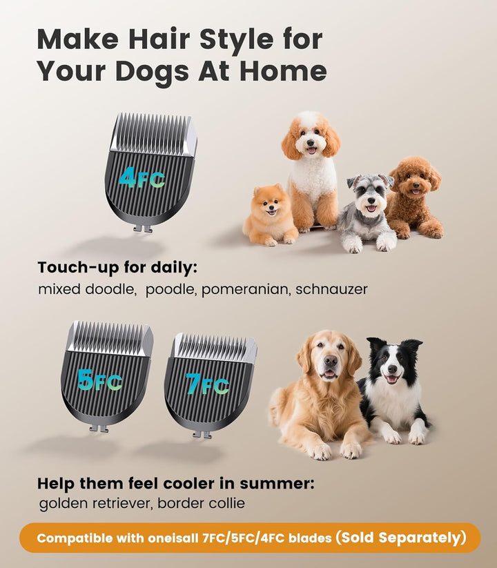 oneisall dtj001 dog hair trimmer for thick coat