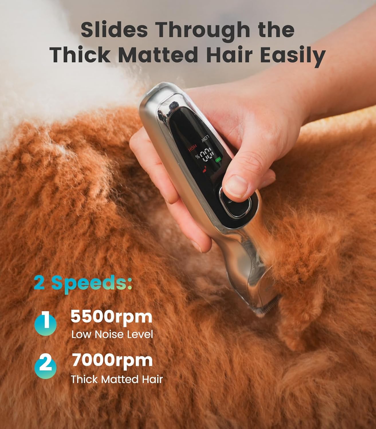 oneisall dtj001 dog hair trimmer for thick coat