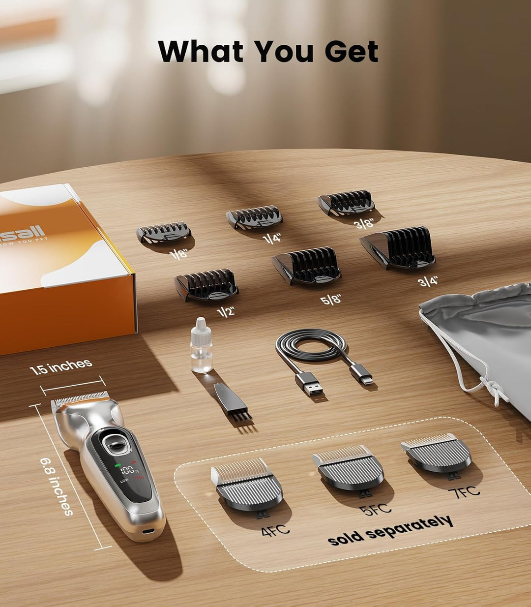 Oneisall DTJ-001 Dog Clipper for Thick Coat