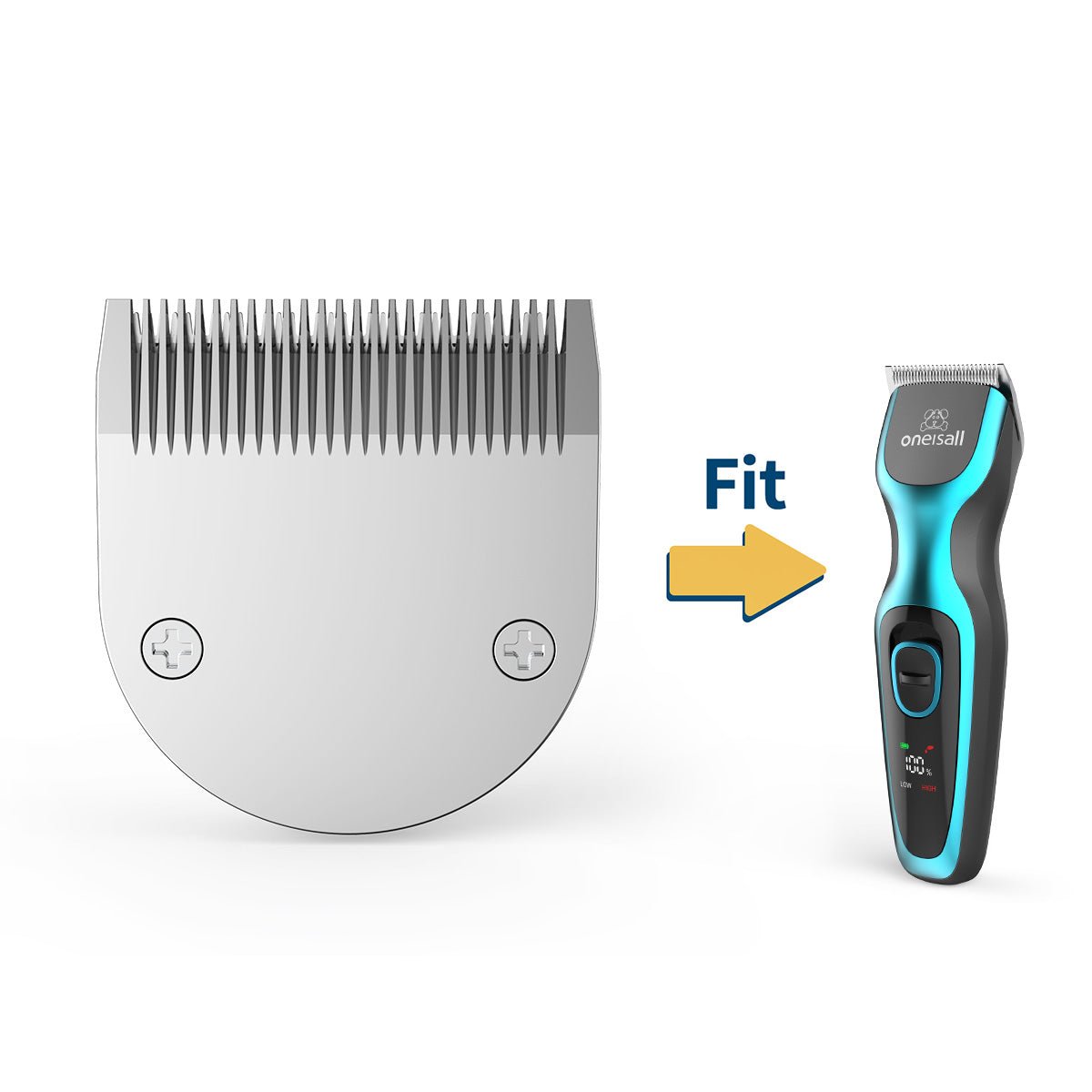 Metal Blade Replacment for Oneisall DTJ-001 Dog Hair Trimmer