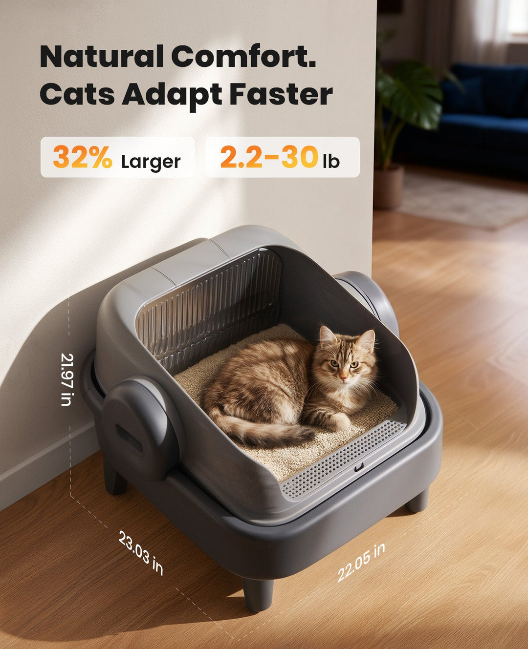 Oneisall Ease S1 Self-Cleaning Litter Box