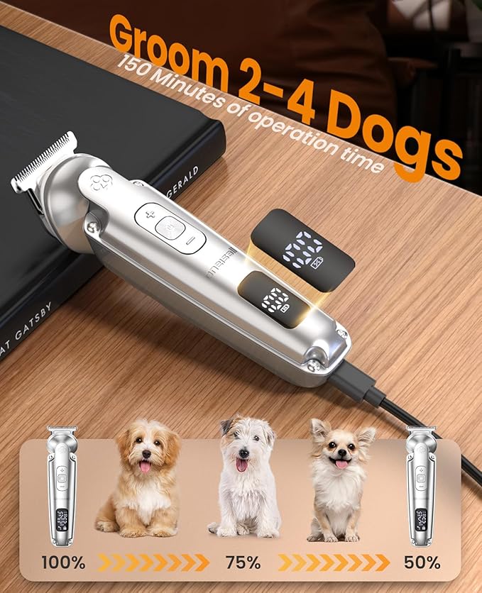 Oneisall FC09 4-in-1 Dog Clippers & Dog Grooming Kit