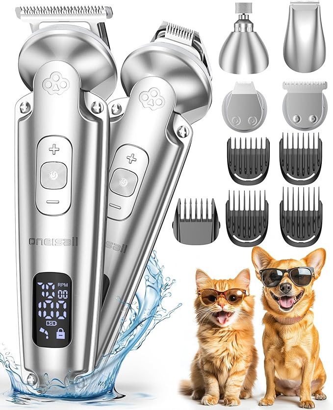 Oneisall FC09 4-in-1 Dog Clippers & Dog Grooming Kit