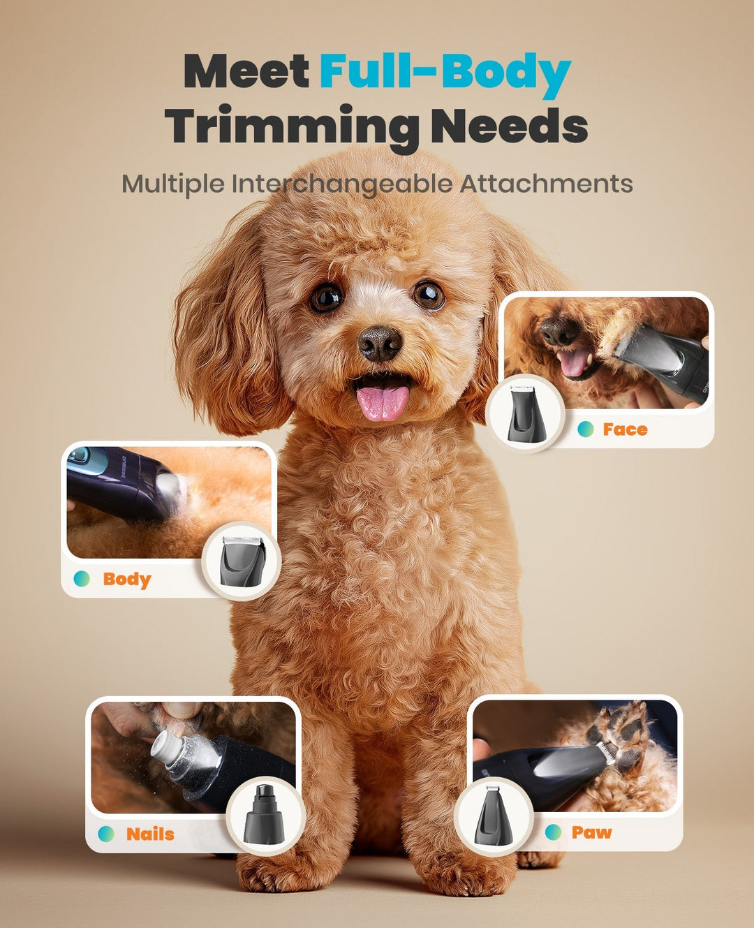 Muti-Function Cordless Dog Clipper