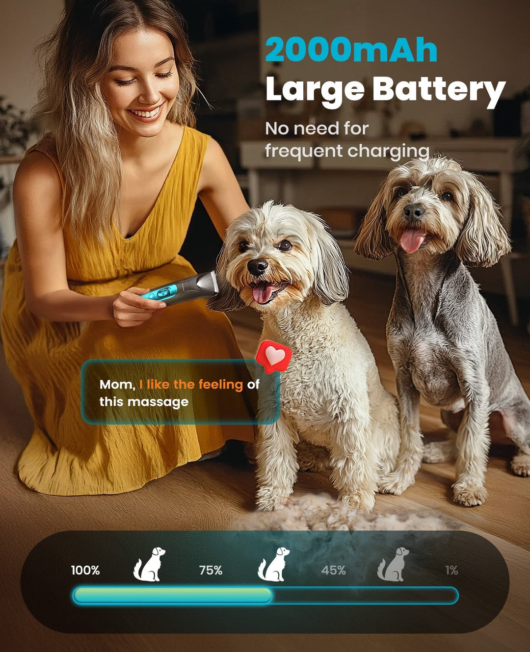 Muti-Function Cordless Dog Clipper