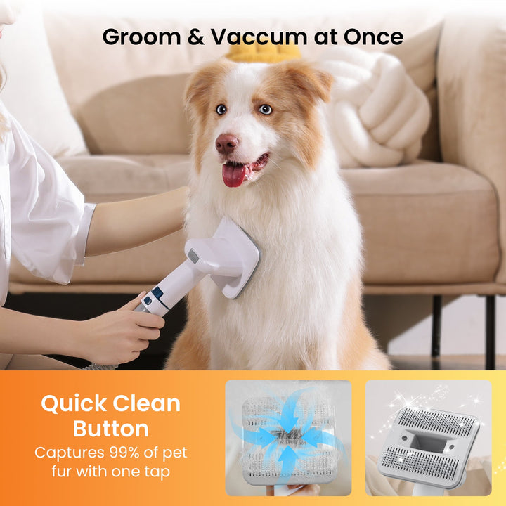 Oneisall LM2 7-in-1 Pet Grooming Vacuum Kit