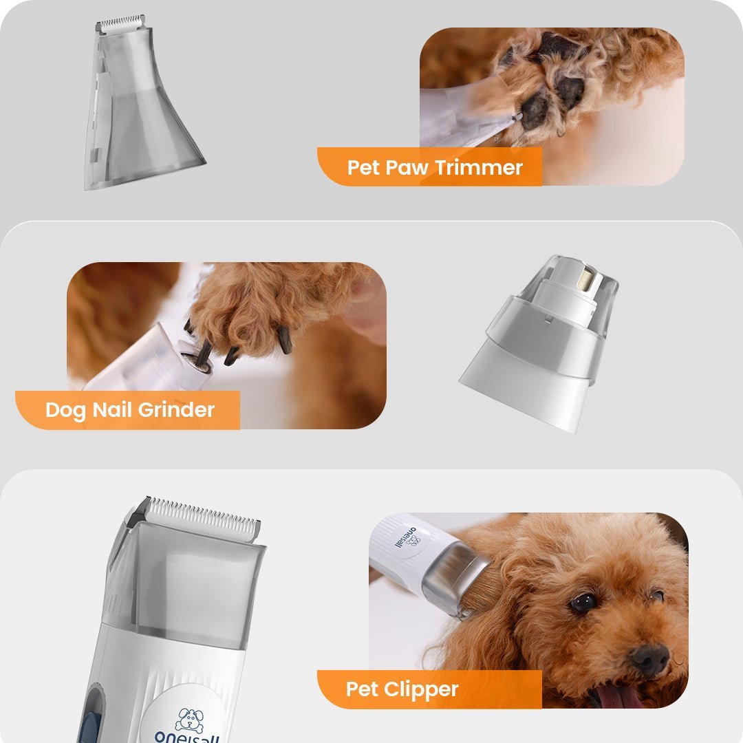 603269 Oneisall バリカン 吸引式 7 in 1 LM2 Oneisall Pet Vacuum | Lm2 7-In-1 Grooming Kit – oneisall