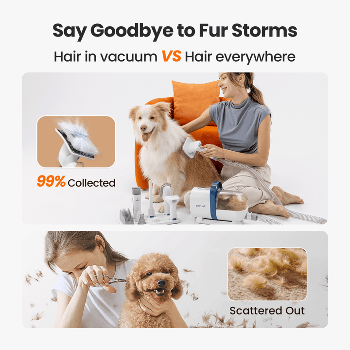 Pet Grooming Vacuum Kit 