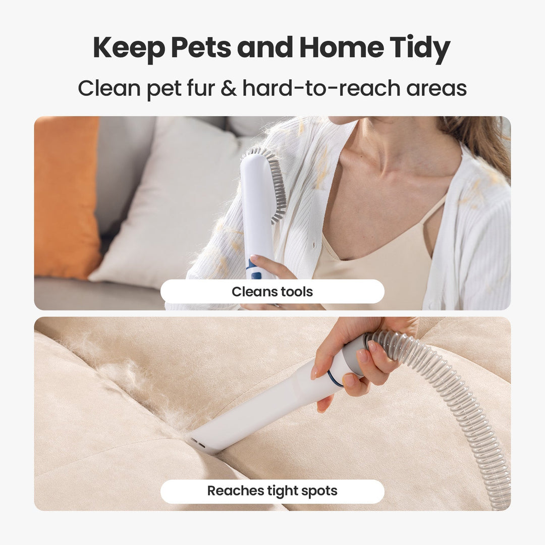 pet grooming vacuum kit with strong suction