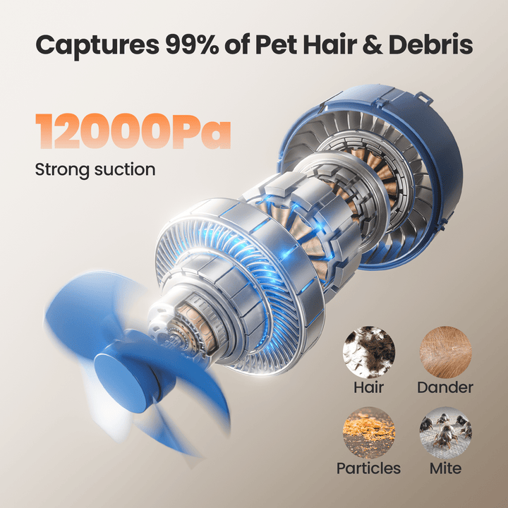 pet grooming vacuum kit with strong suction