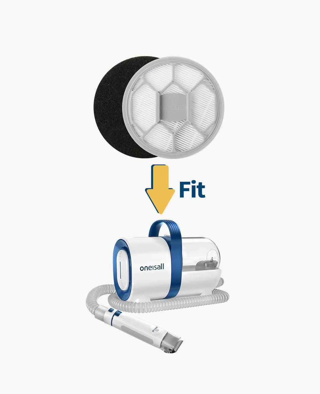 sponge filter & hepa for pet grooming vacuum