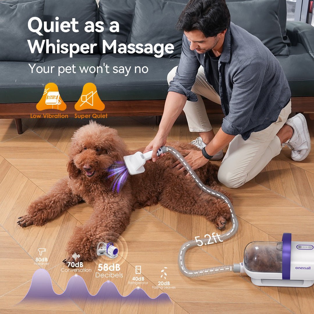 Oneisall LM5 4-in-1 Pet Grooming Vacuum Kit