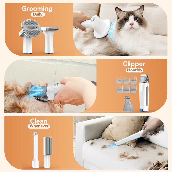 Oneisall LM5C 6-in-1 Cat Grooming Vacuum Kit