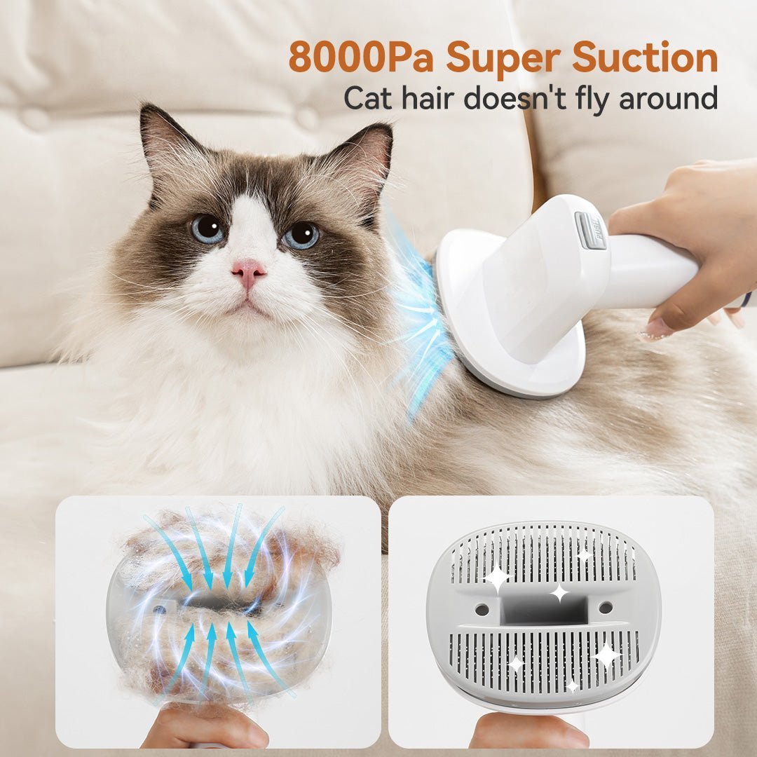 Oneisall Pet Hair Vacuum | Lm5c 6-In-1 Cat Grooming Kit – oneisall