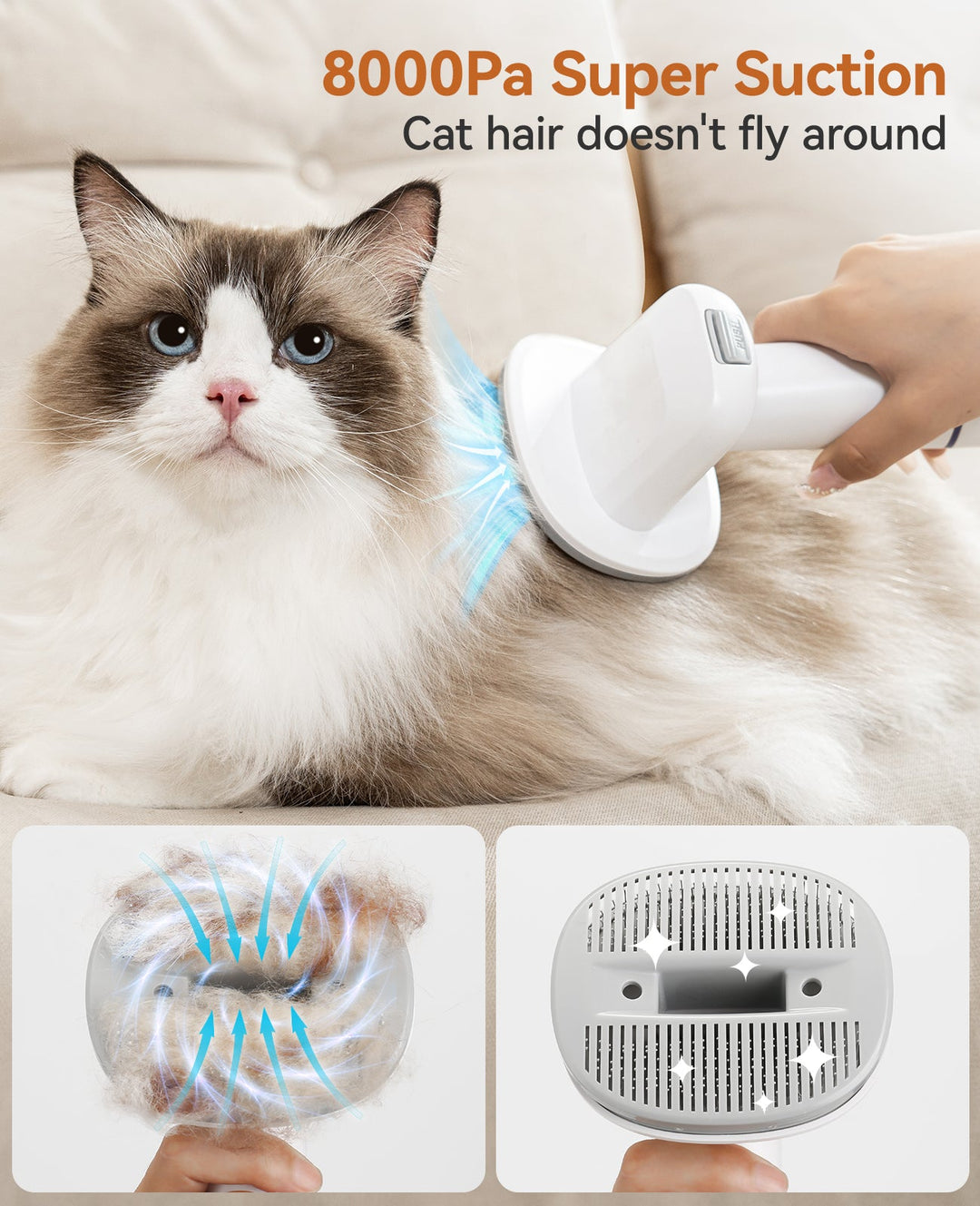 cat grooming vacuum