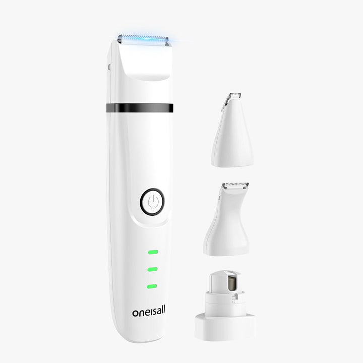 Rechargeable Cordless Pet Grooming Clipper Kit - Dog & Cat Hair Trimmer, Titanium Ceramic