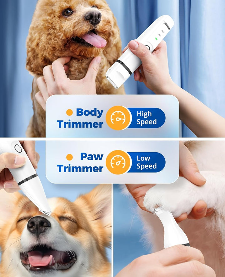 Oneisall N12 4 in 1 Pet Grooming Kit for Paw Trimmer Nail Grinder