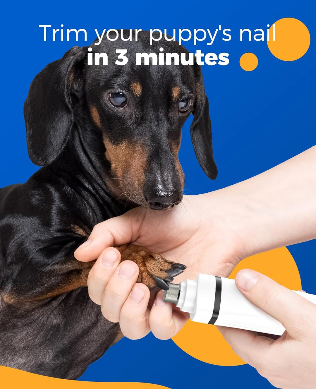 Oneisall N12 4 in 1 Pet Grooming Kit for Paw Trimmer Nail Grinder