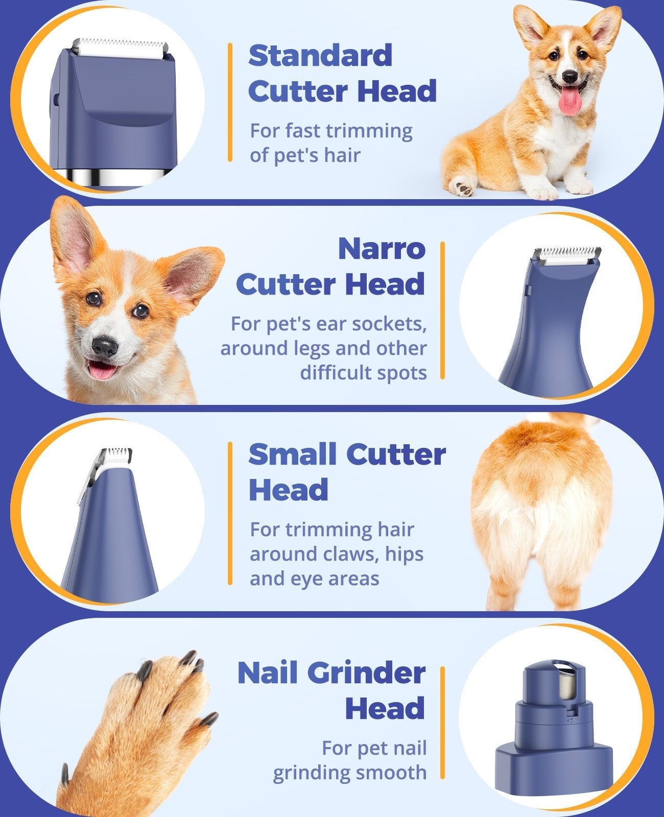 4 in 1 Pet Grooming Kit: N12 Dog Trimmer & Groomer – oneisall