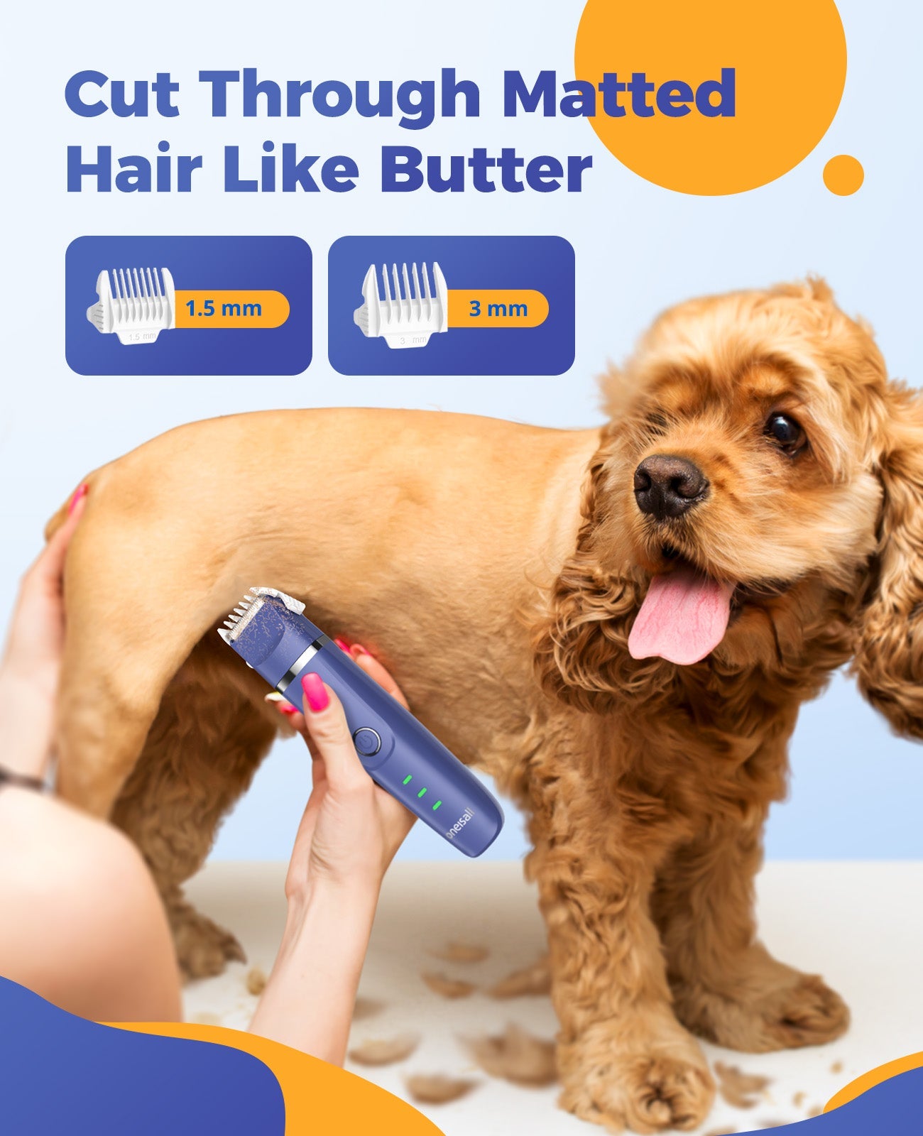 dog trimmers cut through matted hair like butter