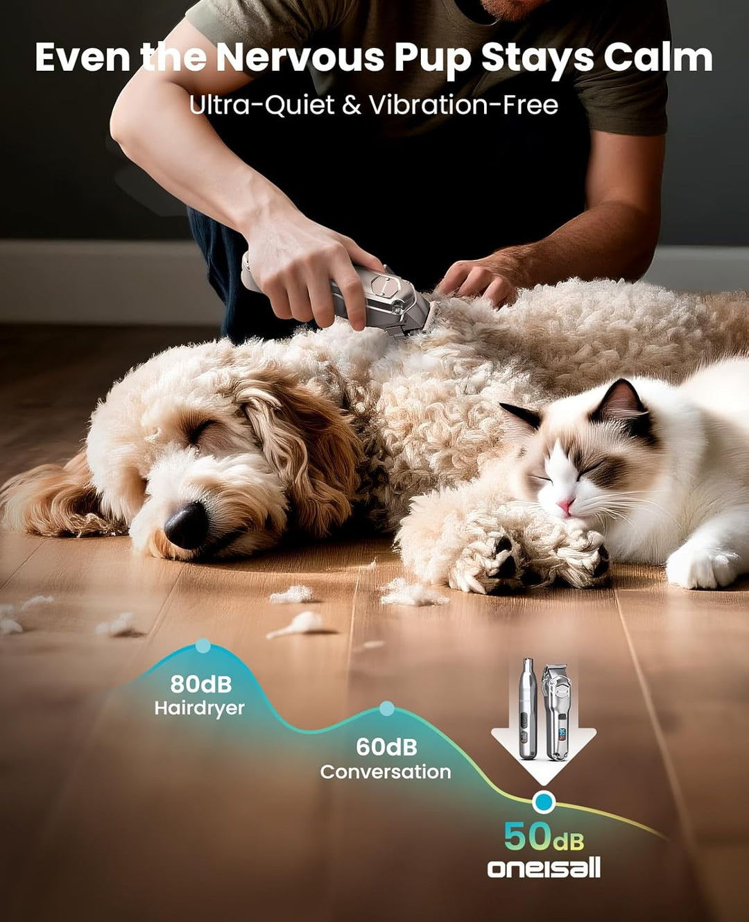 4-in-1 Dog Clippers & Paw Trimmer Set