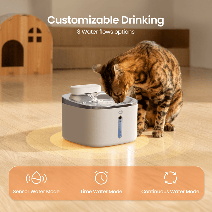 3.5L cat water fountain white