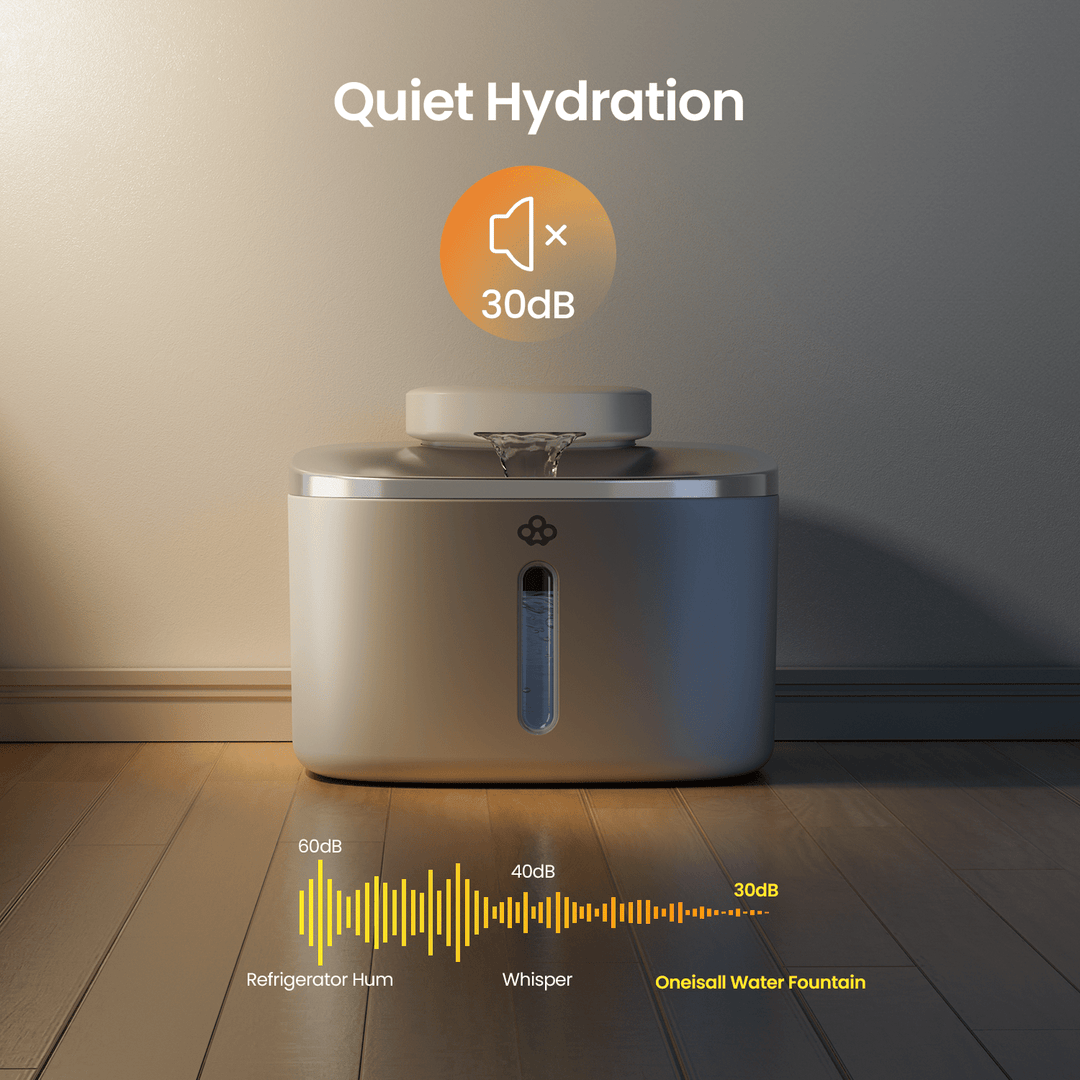 3.5L cat water fountain white